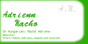 adrienn macho business card